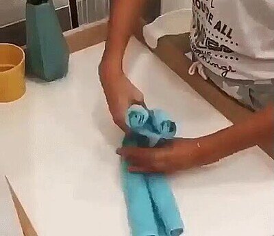 Enlace a Haciendo un oso de peluche a partir de una toalla