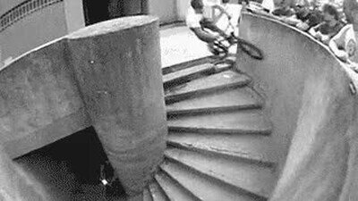 bici,escalera,perfecto