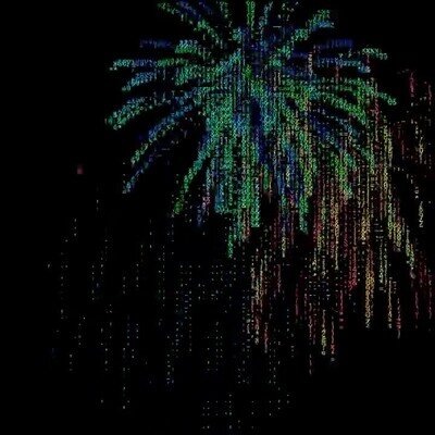 Enlace a Fuegos artificiales en ASCII