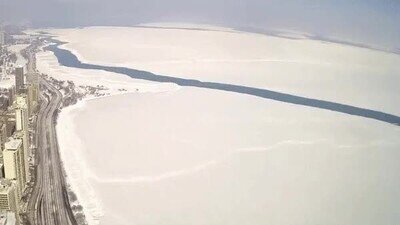 Enlace a Parece la Antártida, pero es el lago Michigan: un 