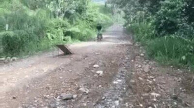 pensar,salto,bosque,bici