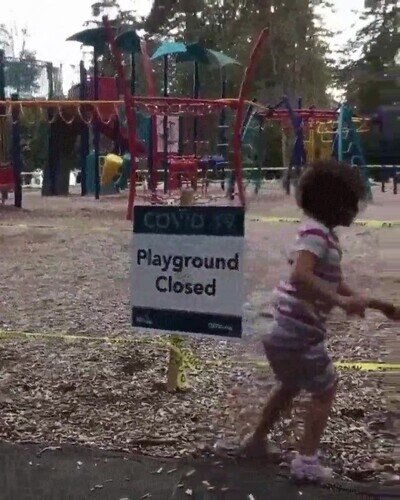 Enlace a A los niños no les gusta que hayan cerrado los parques