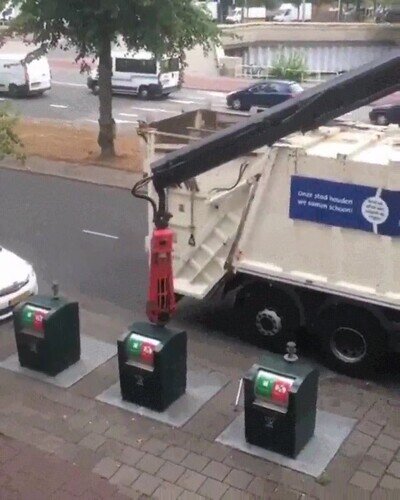Enlace a El sistema de recogida que basuras que tienen en Holanda