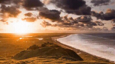 Enlace a Te relajarás viendo este paisaje de una puesta de sol