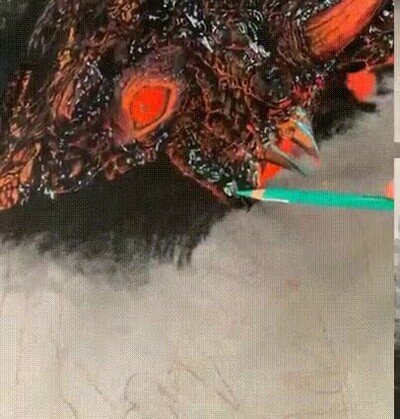 Enlace a Haciendo el alucinante retrato de un dragón