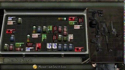 ordenar,inventario,resident evil 4