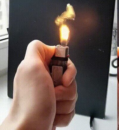 frames,mechero,c&aacute;mara lenta