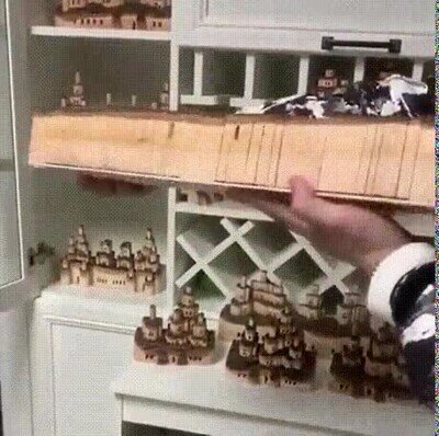 Enlace a Un trozo de madera que se convierte en un castillo