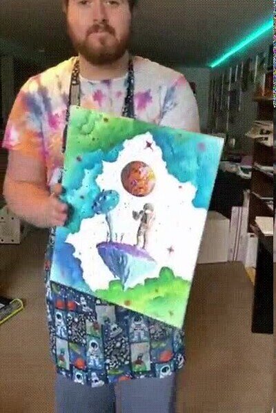 Enlace a Un cuadro pintado de forma negativa