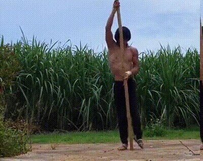 Enlace a Escalando por un palo sin clavar