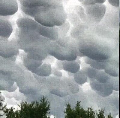 Enlace a Unas nubes que parecen un manto de palomitas