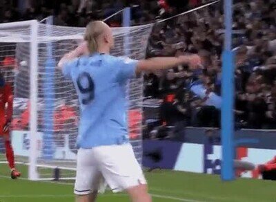 haaland,celebrar,gol,manchester city