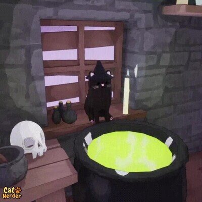 Enlace a Hay dos tipos de gatos en Halloween