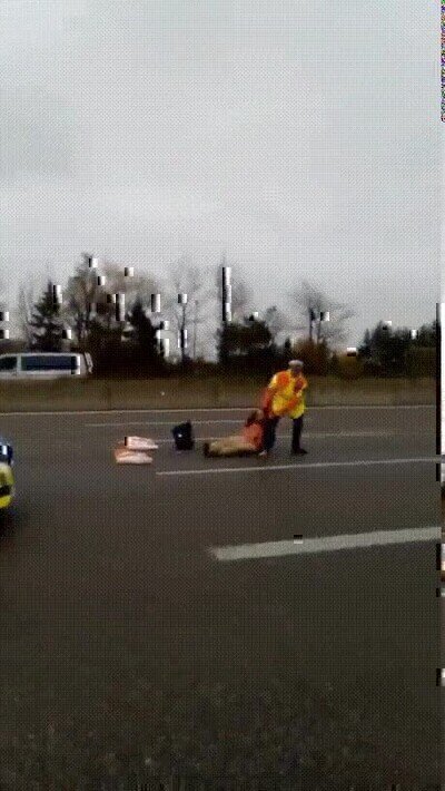 Autopistas de Alemania,manifestantes