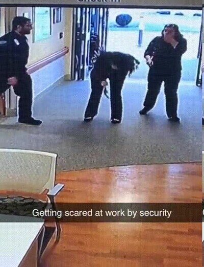Enlace a Asustando a la gente en el trabajo