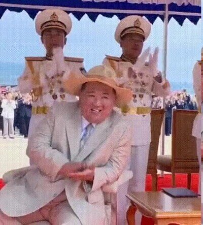 kim jong un,pat&eacute;tico