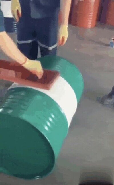 Enlace a Así se imprime en esos barriles