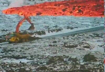 Enlace a Intentando parar la lava en el último momento