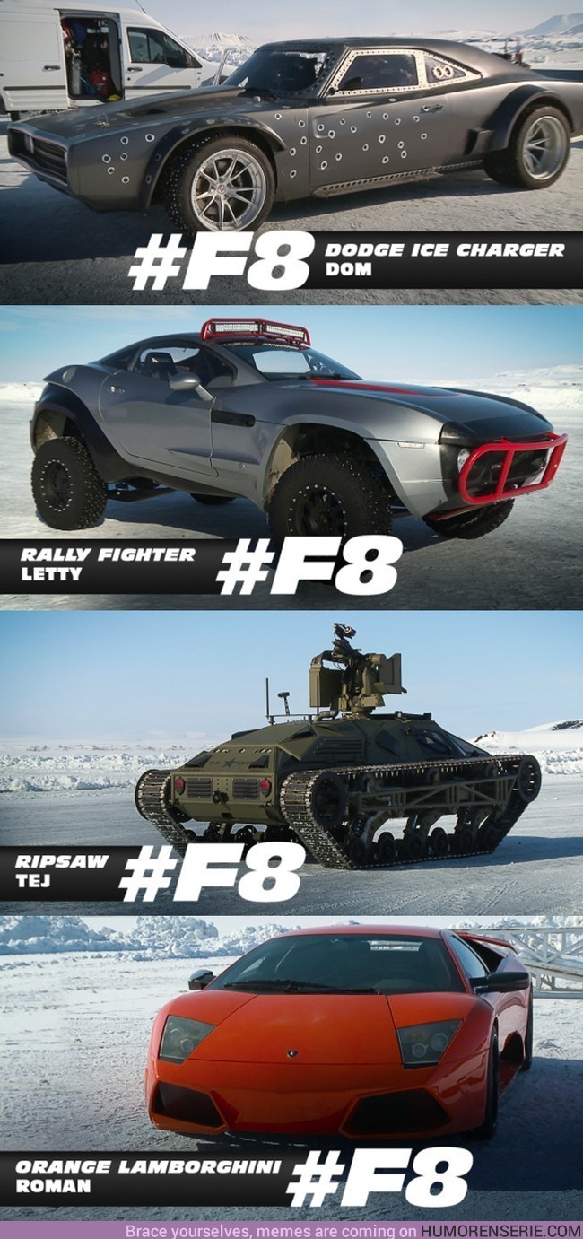 2257 - Los 4 mejores coches que veremos en Fast & Furious 8
