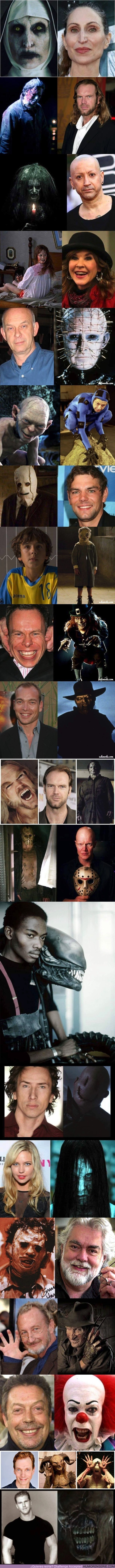 3041 - Las caras detrás de los actores más terroríficos de la historia del cine