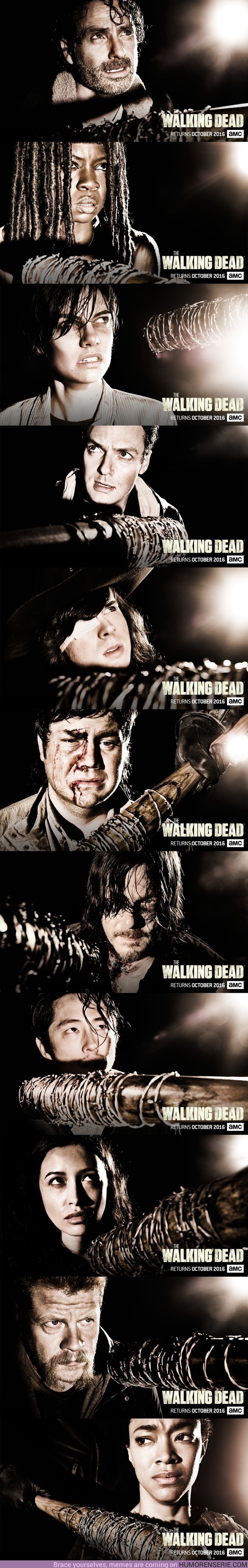 3346 - Los nuevos pósters de la próxima temporada de The Walking Dead son alucinantes