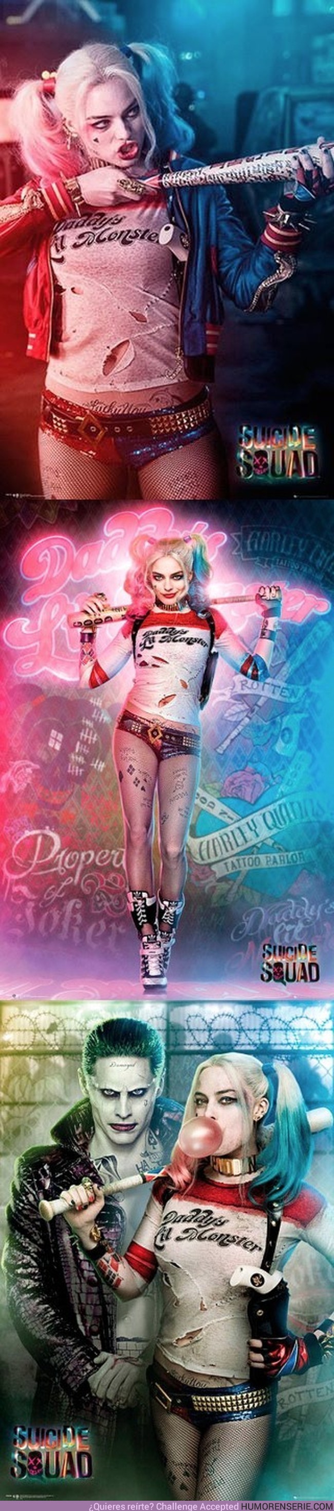 3458 - Nuevos pósters de Harley Quinn. Imposible no enamorarse