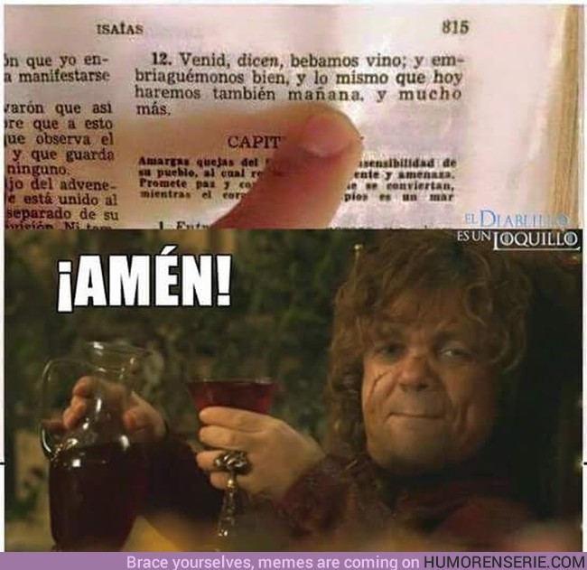 3707 - Tyrion últimamente se ha vuelto muy religioso