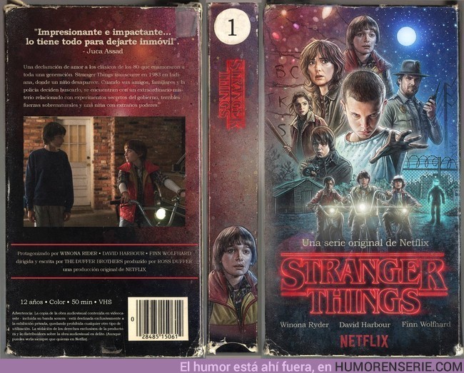 3846 - Stranger things ya tiene portada de VHS. Viva lo retro