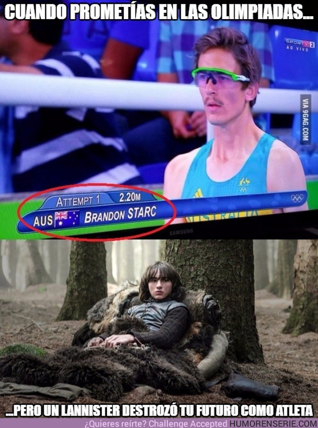 4358 - Pobre Bran, se cabo su sueño olimpico:
