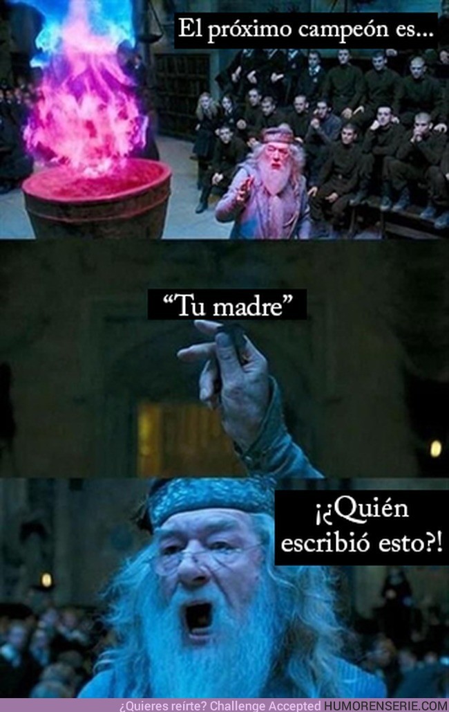 4408 - El cáliz de fuego trolleando a Dumbledore