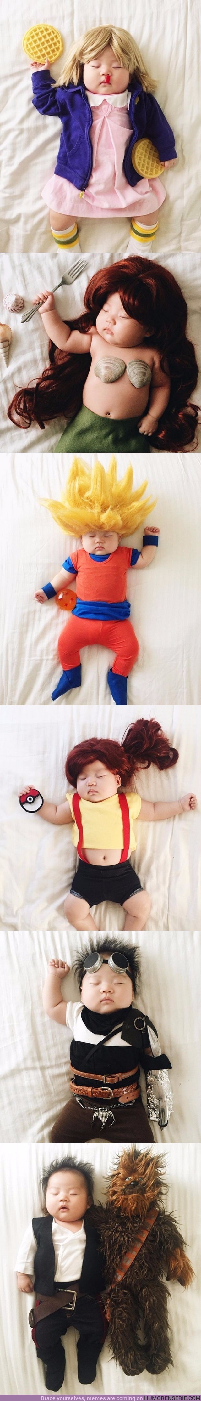 4488 - Este bebé hace los mejores cosplays, y lo hace durmiendo