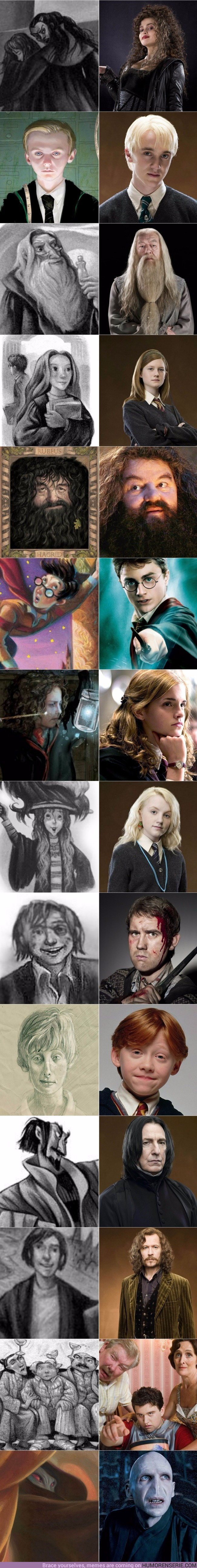 14942 - Así serían los personajes de Harry Potter si las películas fuesen fieles al libro