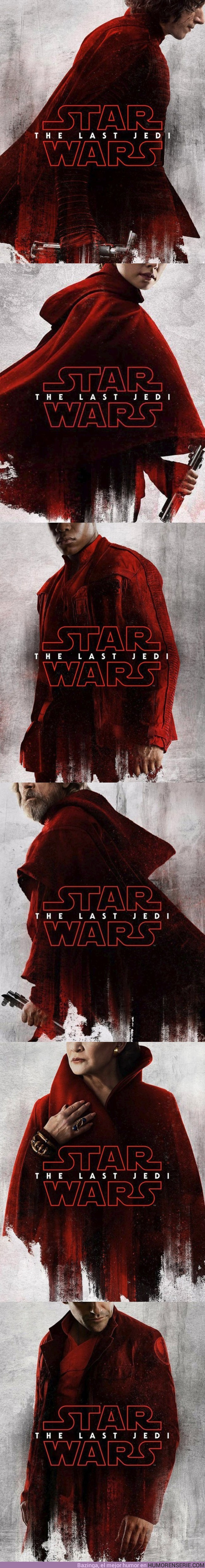 15885 - GALERÍA: El rojo domina los nuevos pósters de Star Wars: The Last Jedi