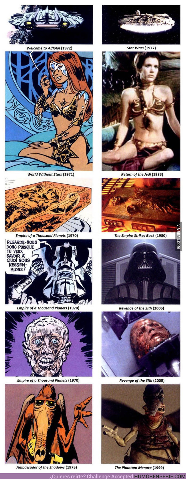 16325 - 6 imágenes que demuestran que Star Wars es un plagio de varios cómics