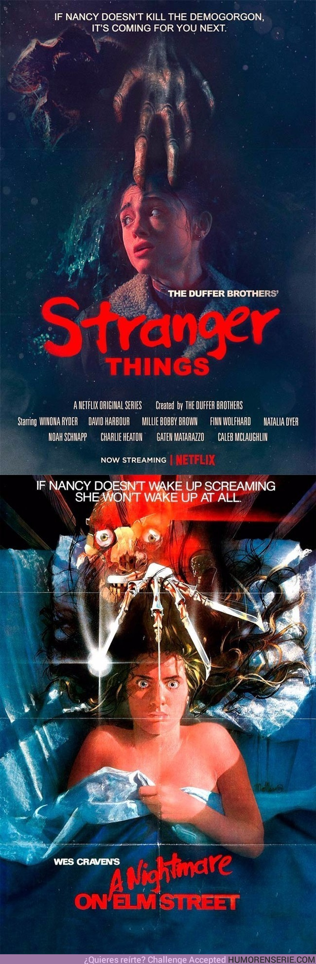 16729 - El nuevo póster de Stranger Things rinde homenaje a Pesadilla en Elm Street