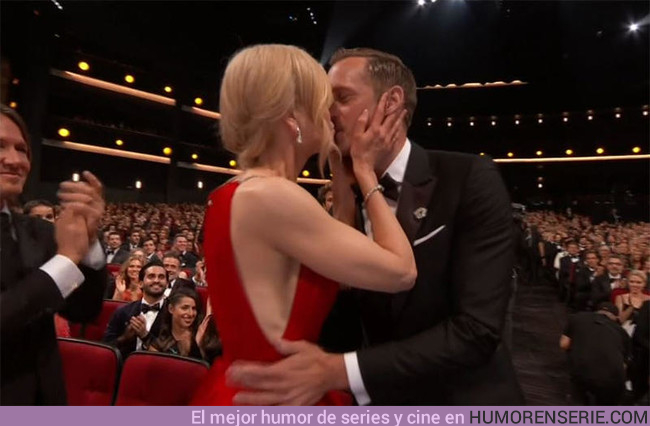 18067 - El polémico beso entre Nicole Kidman y Alexander Skarsgård es lo más comentado de los Emmy 2017