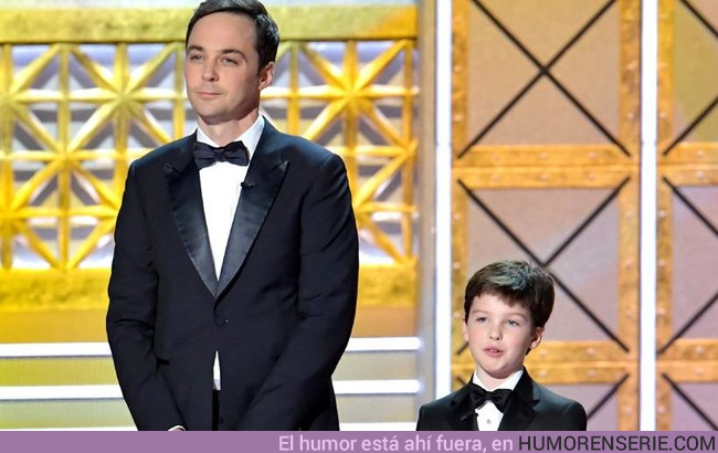 18125 - Así fue el mágico momento en el que los dos Sheldon Cooper se encontraron en la gala de los Emmy