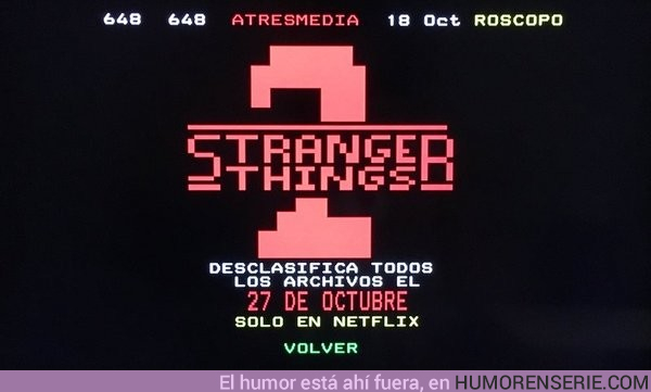 19043 - Stranger Things 2 tiene una sorpresa para ti si sabes usar el Teletexto
