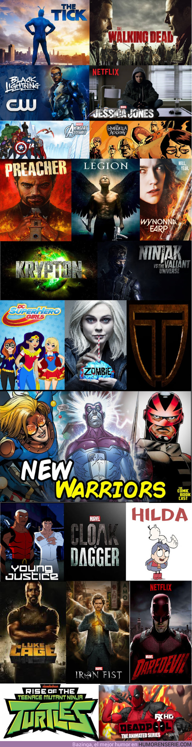 20859 - Todas las series basadas en cómics que saldrán en 2018