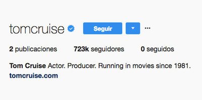 22170 - Tom Cruise se estrena en Instagram con la foto más Tom Cruise posible