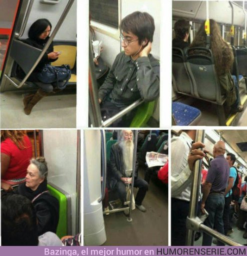 22176 - Cuando en tu viaje en metro te encuentras con todos los personajes de Harry Potter