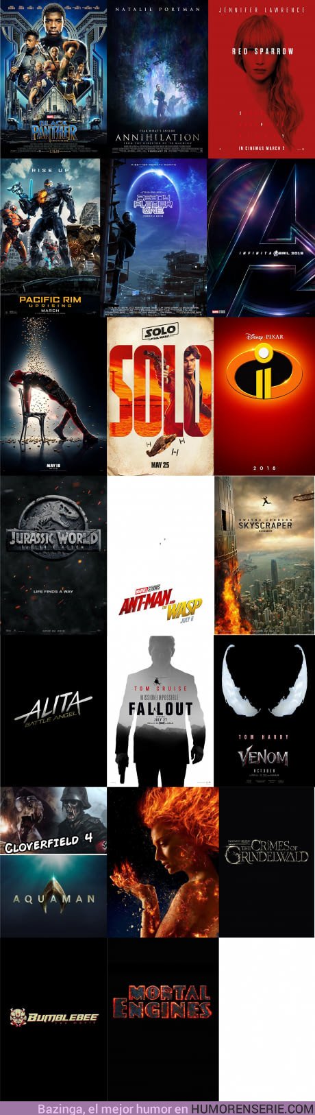 22663 - Las mejores películas que se estrenarán en 2018