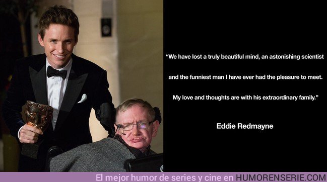 23372 - La Teoria del Todo: Eddie Redmayne dedica unas bonitas palabras de Stephen Hawking