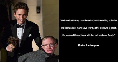 23372 - La Teoria del Todo: Eddie Redmayne dedica unas bonitas palabras de Stephen Hawking