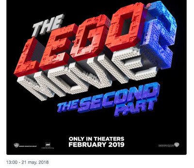 25221 - ''La Lego Movie 2 - La segunda parte'': Se llamará así, tal cual