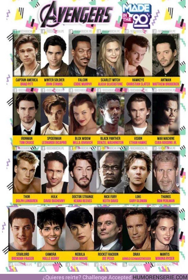 25247 - Estos serían los actores de Avengers si hubiese salido en los 90