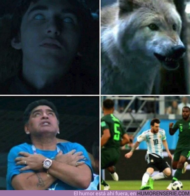 26268 - Maradona se metió en el cuerpo de Messi