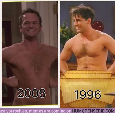 26470 - Joey Tribbiani hizo el naked man 12 años antes que Barney