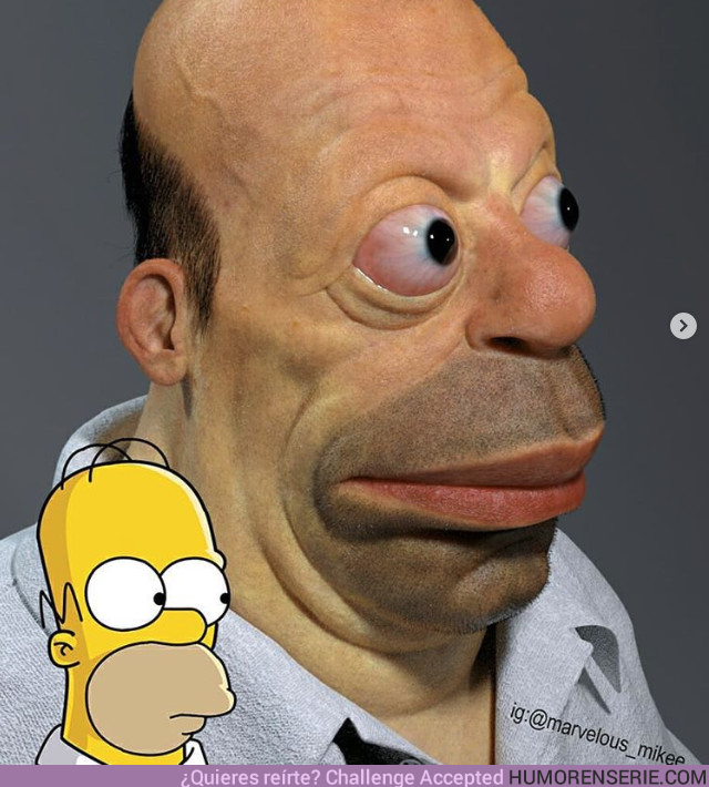 27903 - Estos es lo que piensa Matt Groening de la última imagen viral de un Homer en carne y hueso