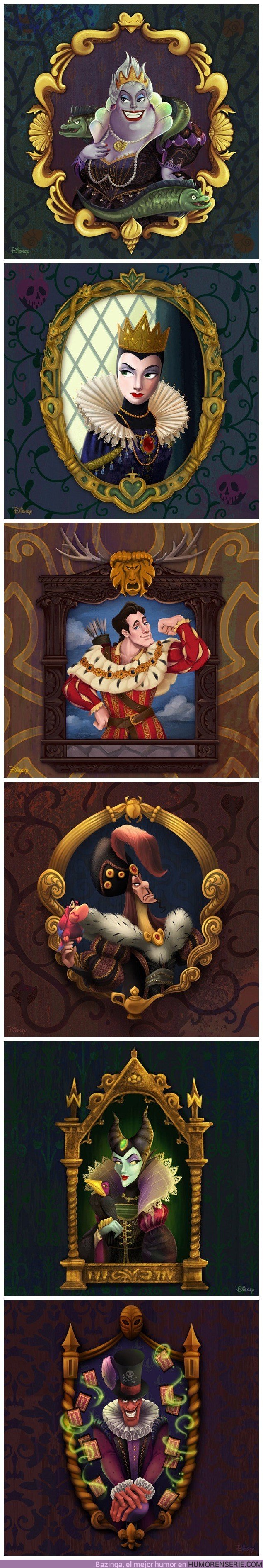 28396 - Estos son los villanos Disney en versión renacentista, ¡muy artísticos!